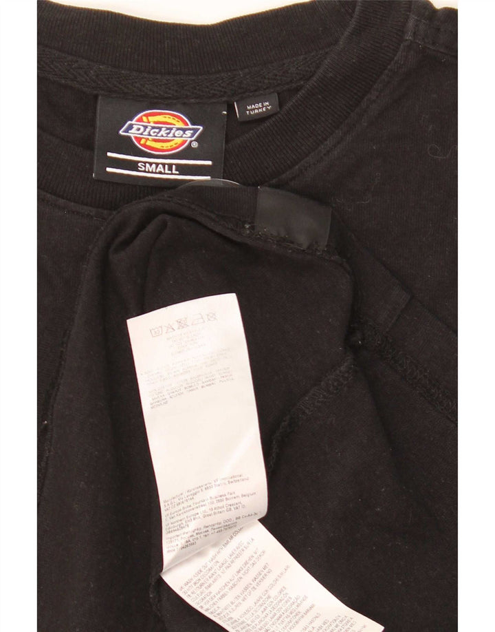 Dickies Mens Graphic T-Shirt Top Small Black Cotton