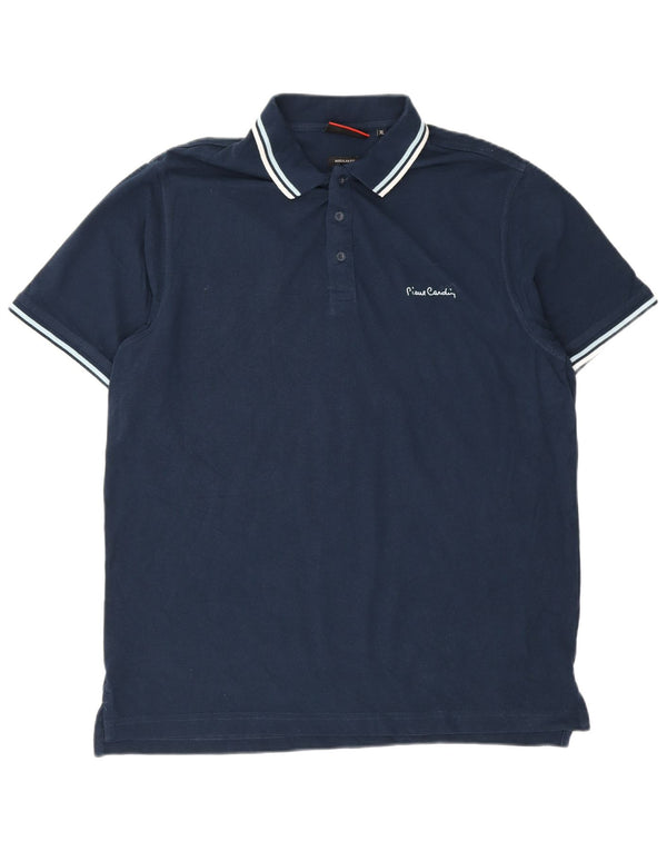 Pierre Cardin Mens Regular Fit Polo Shirt XL Navy Blue Cotton