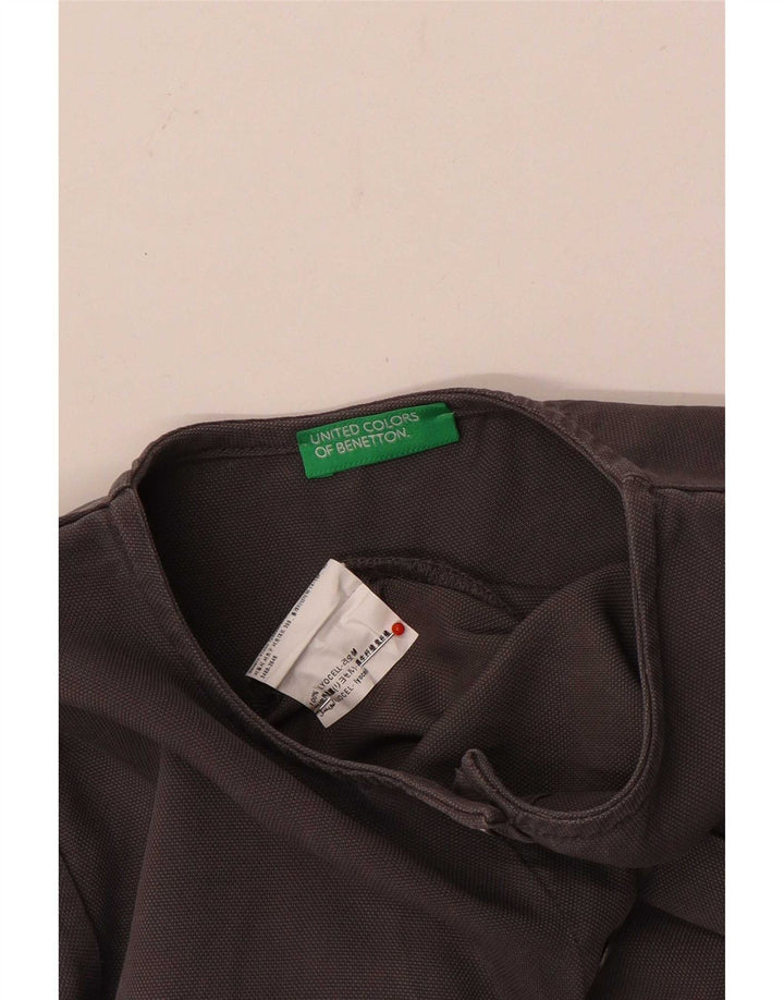 Benetton Girls Jumpsuit 7-8 Years Medium Grey Lyocell