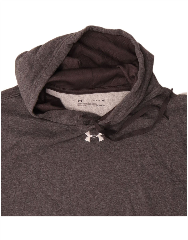 UNDER ARMOUR Mens Hoodie Jumper XL Grey Polyester