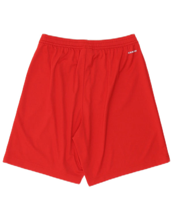 Adidas Mens Aeroready Sport Shorts Small  Red Polyester