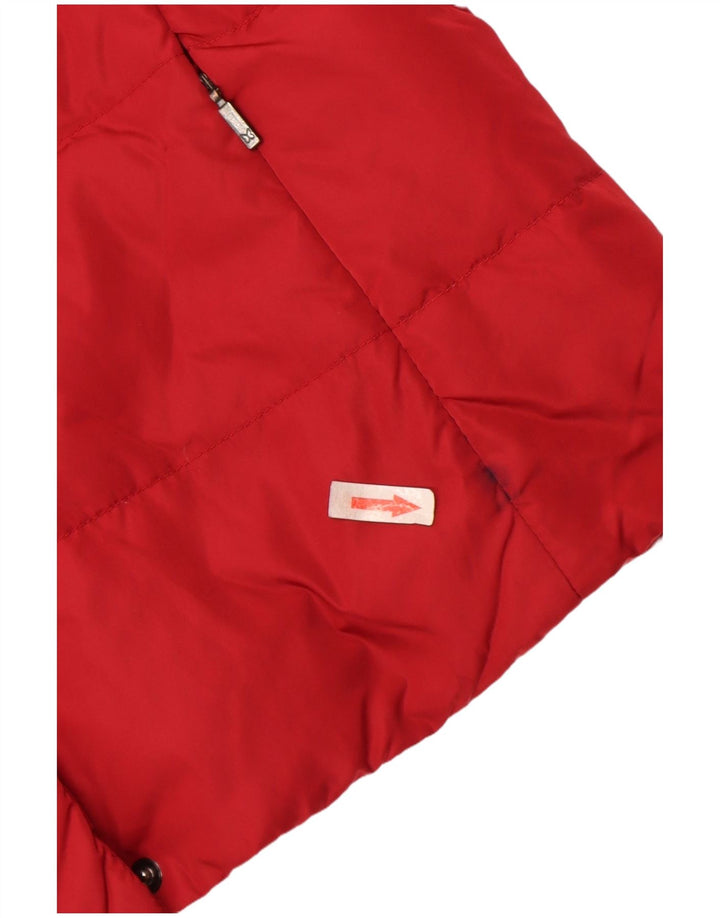 Max Mara Womens Weekend Oversized Padded Jacket UK 10 Small  Red Nylon