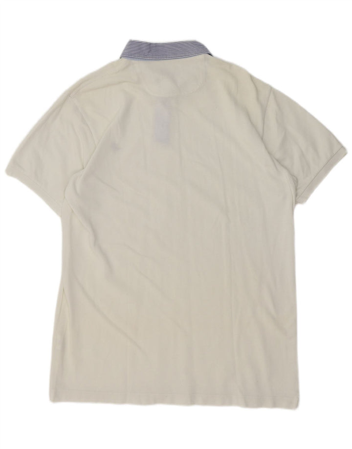 BROOKSFIELD Mens Polo Shirt IT 52 Large White Cotton