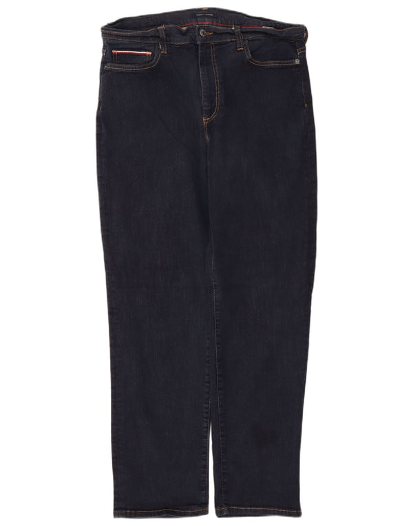 Tommy Hilfiger Womens Straight Jeans US 14 XL W34 L29 Navy Blue Cotton