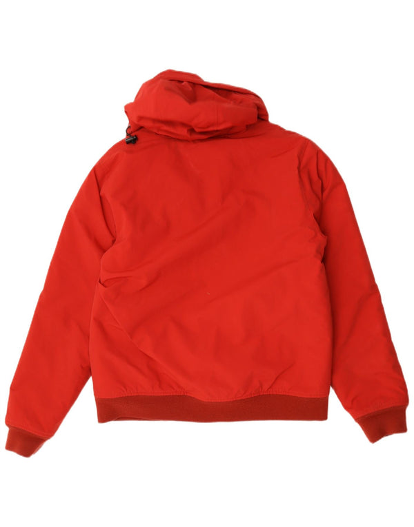 Carhartt Mens Hooded Padded Jacket UK 40 Large Red Nylon