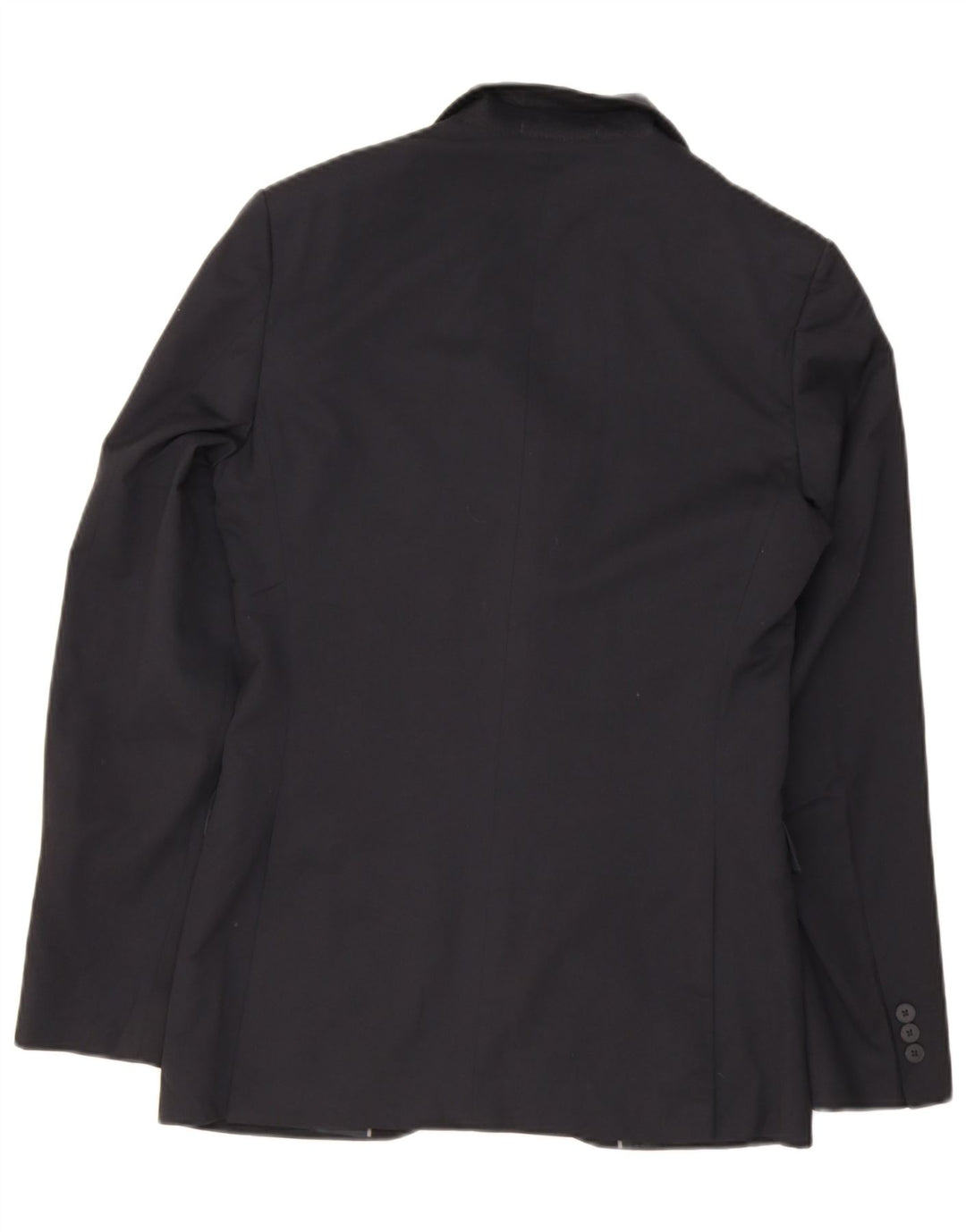 Marks & Spencer Mens 2 Button Blazer Jacket UK 36 Small Navy Blue Polyester