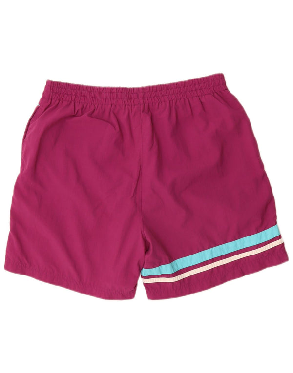 FILA Mens Sport Shorts Medium  Purple Striped Polyamide