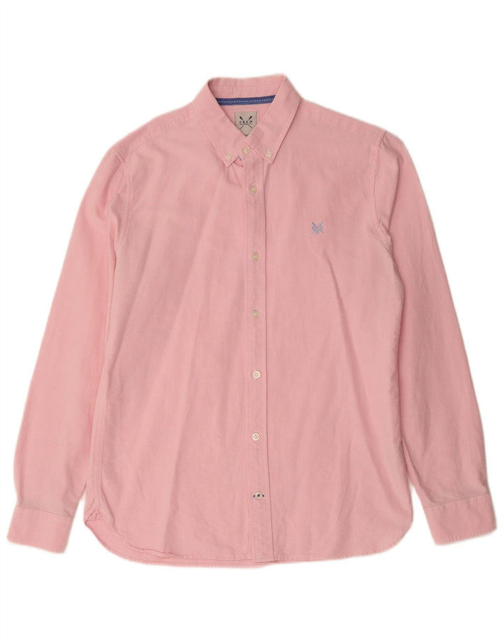 CREW CLOTHING Mens Shirt Medium Pink Cotton