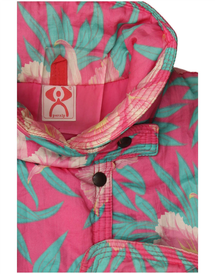 Peralp Womens Windbreaker Jacket UK 18 XL Pink Floral