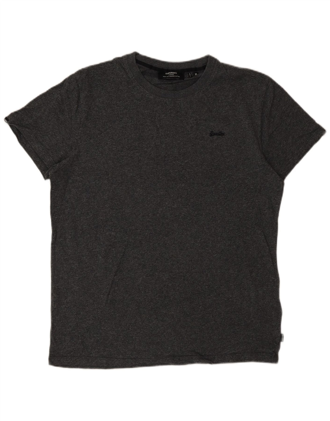 Superdry Mens T-Shirt Top Medium Grey Cotton