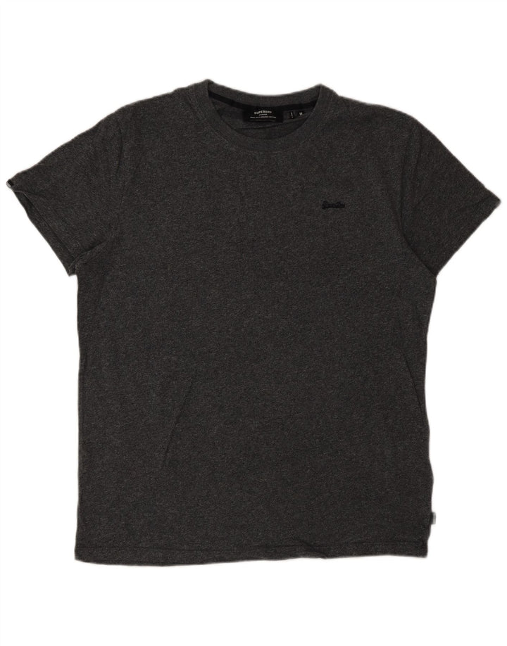 Superdry Mens T-Shirt Top Medium Grey Cotton