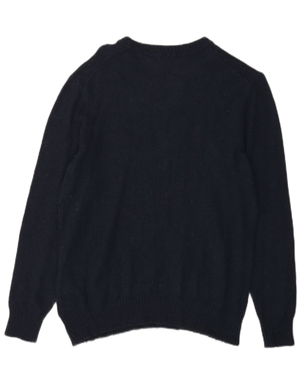 Timberland Mens Boat Neck Jumper Sweater Medium Navy Blue Viscose