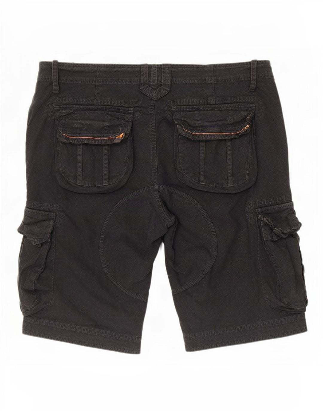 Superdry Mens Cargo Shorts 2XL W38 Black Cotton