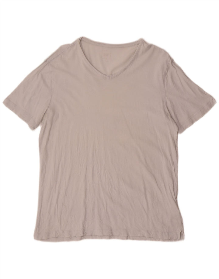 Gap Mens T-Shirt Top Medium Grey Cotton