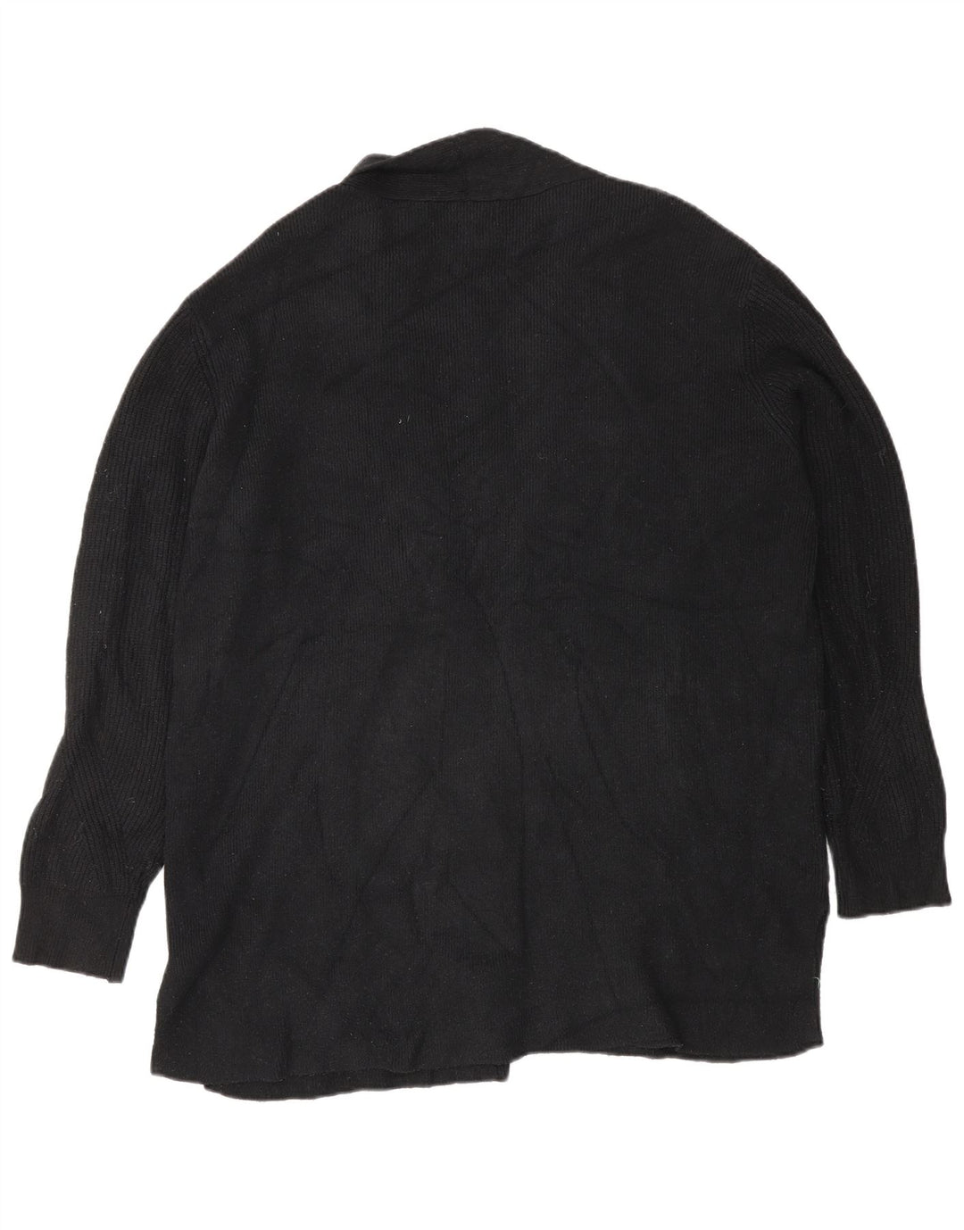 Marks & Spencer Womens Oversized Open Cardigan Sweater UK 18 XL Black