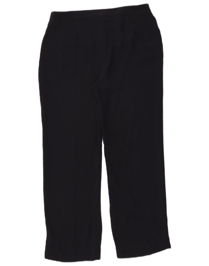 Hobbs Womens Chino Trousers UK 14 Large W34 L30 Navy Blue Polyester