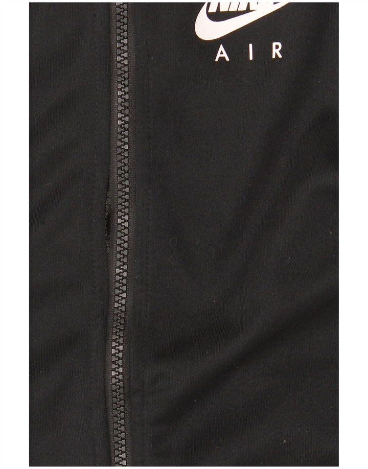 NIKE Boys Loose Fit Tracksuit Top Jacket 12-13 Years Large Black