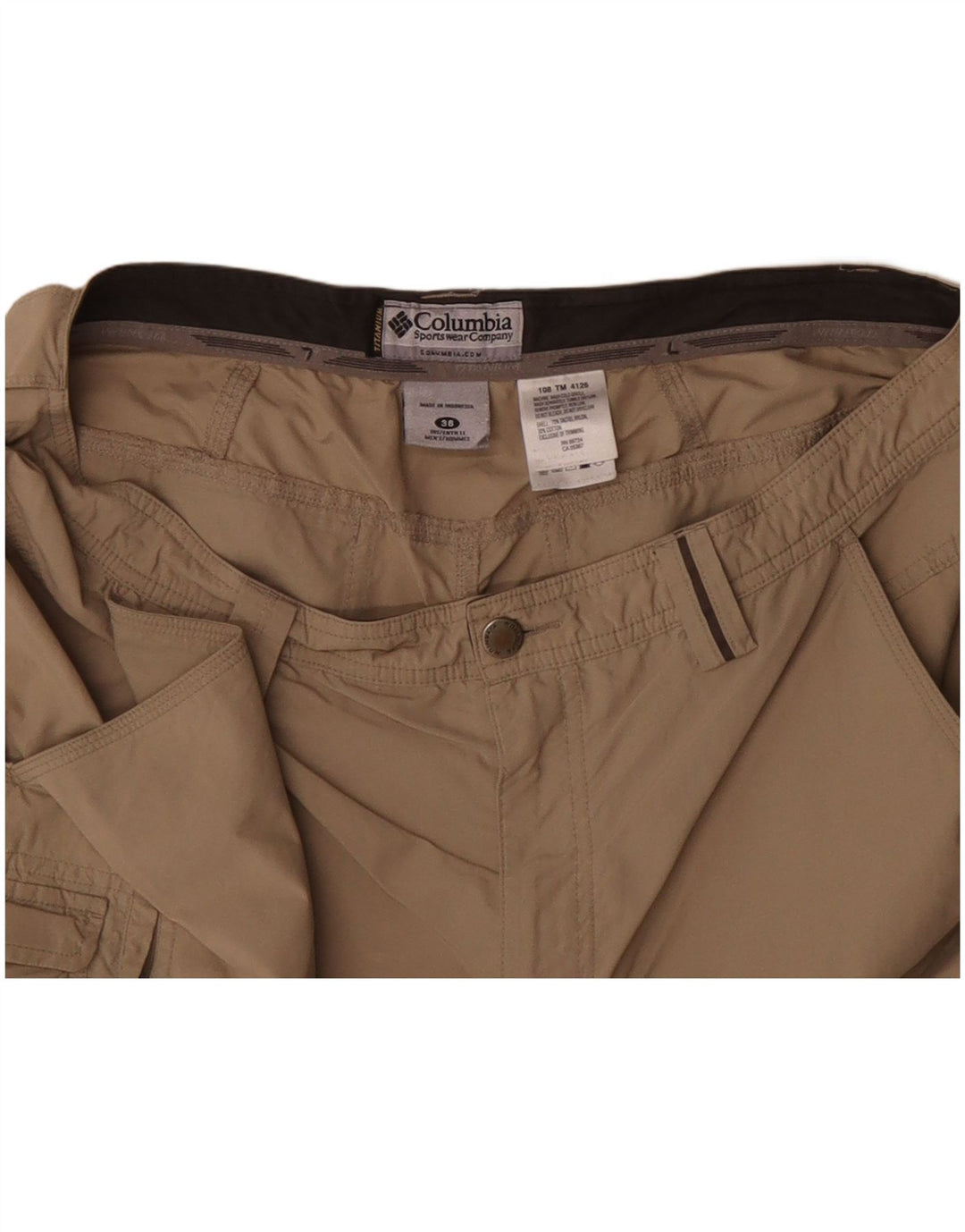 COLUMBIA Mens Cargo Shorts W36 Large Beige Nylon