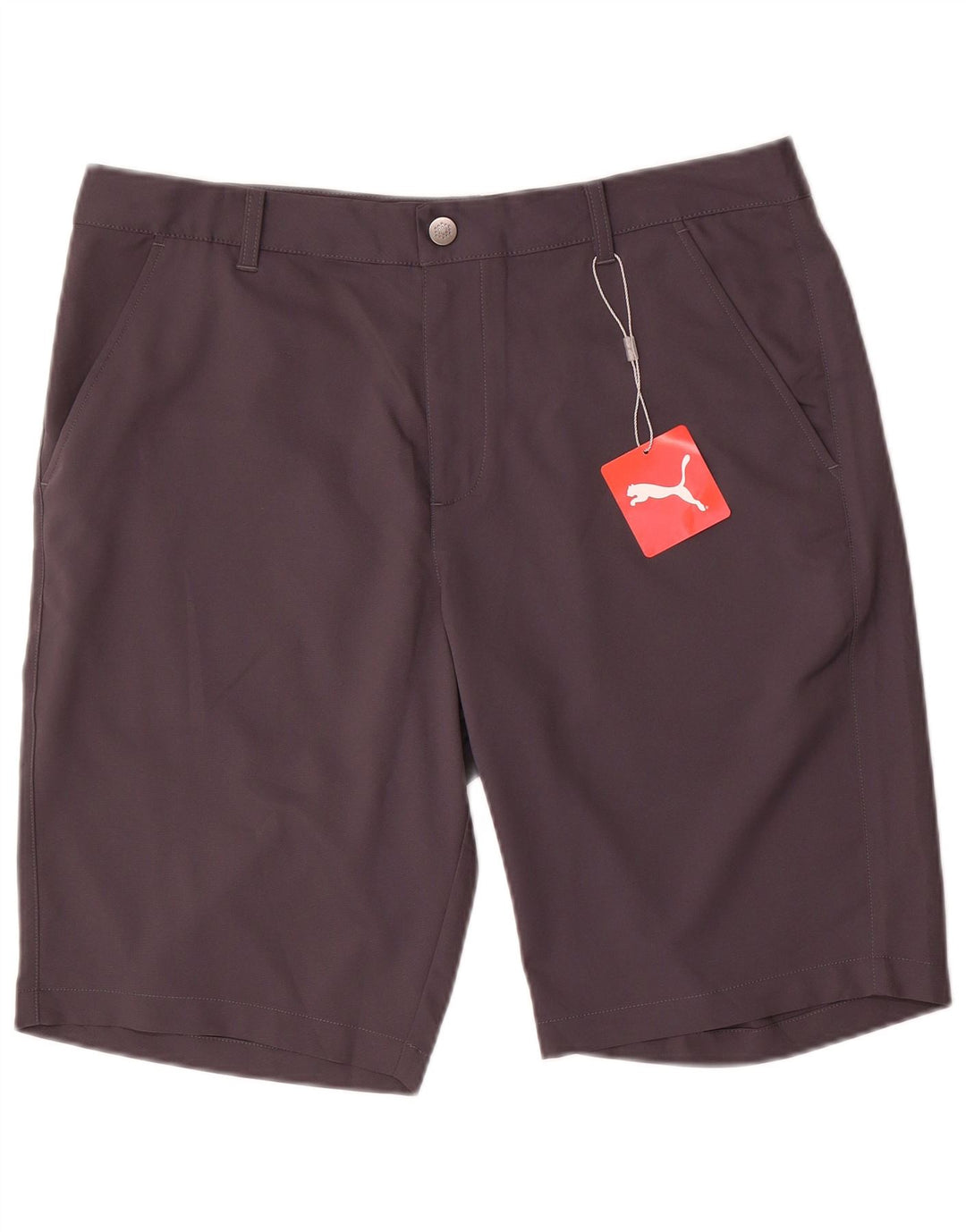 Puma Mens Chino Shorts W34 Large Grey Polyester