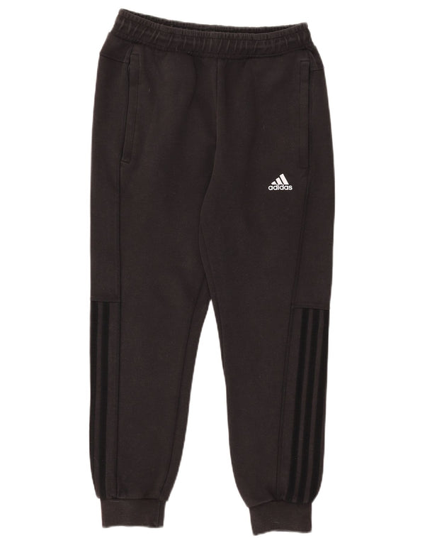 ADIDAS Womens Tracksuit Trousers Joggers UK 10 Small  Black Cotton