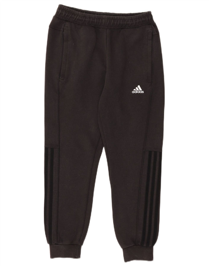 ADIDAS Womens Tracksuit Trousers Joggers UK 10 Small  Black Cotton