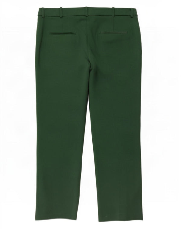 Hobbs Womens Tapered Chino Trousers UK 14 Large W34 L28 Green