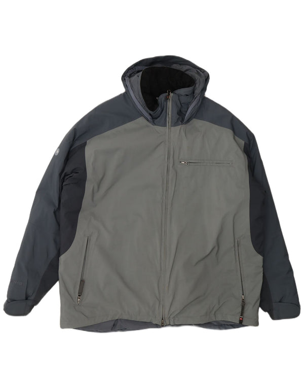 Marmot Mens Hooded Windbreaker Jacket UK 42 XL Grey Colourblock Sports