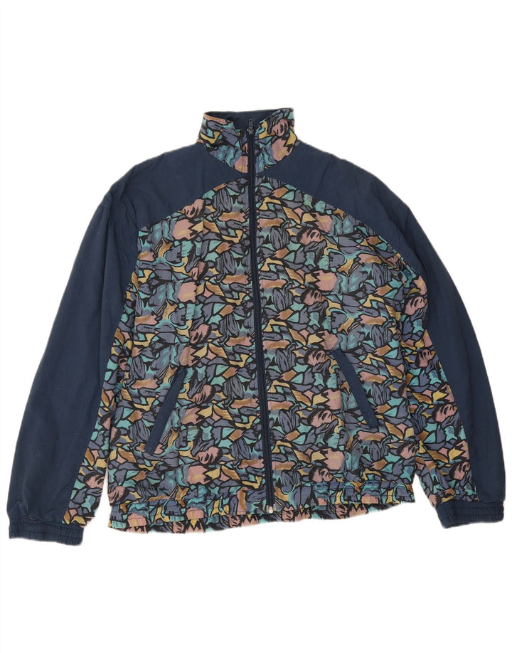 Orso Poeta Mens Tracksuit Top Jacket Medium Navy Blue