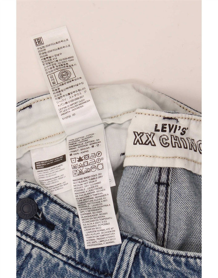 Levi's Womens Denim Chino Shorts W34 Large Blue Cotton