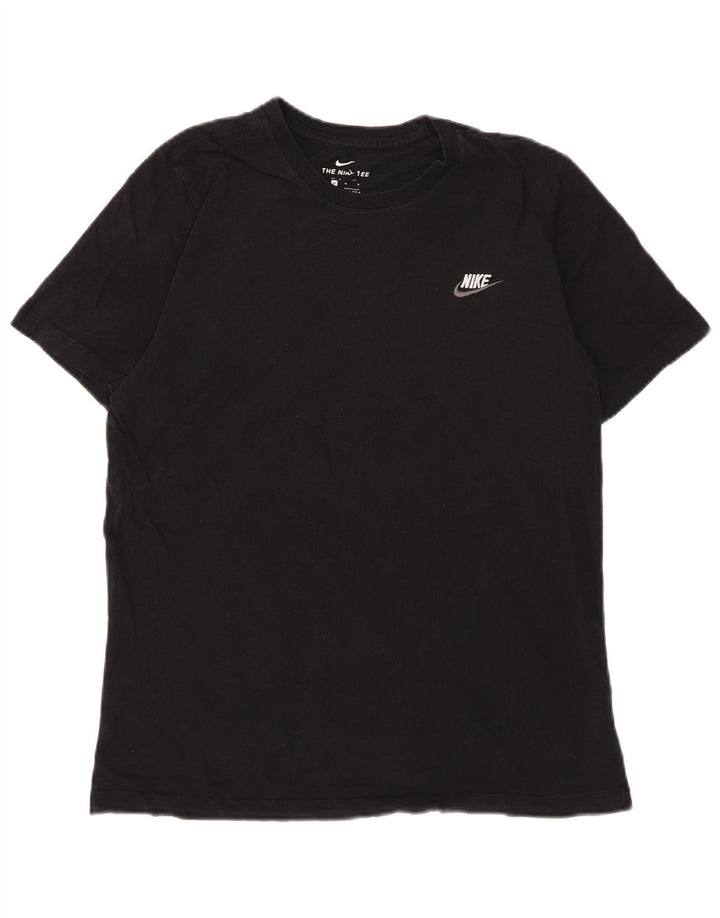 Nike Mens Graphic T-Shirt Top Medium Black Cotton