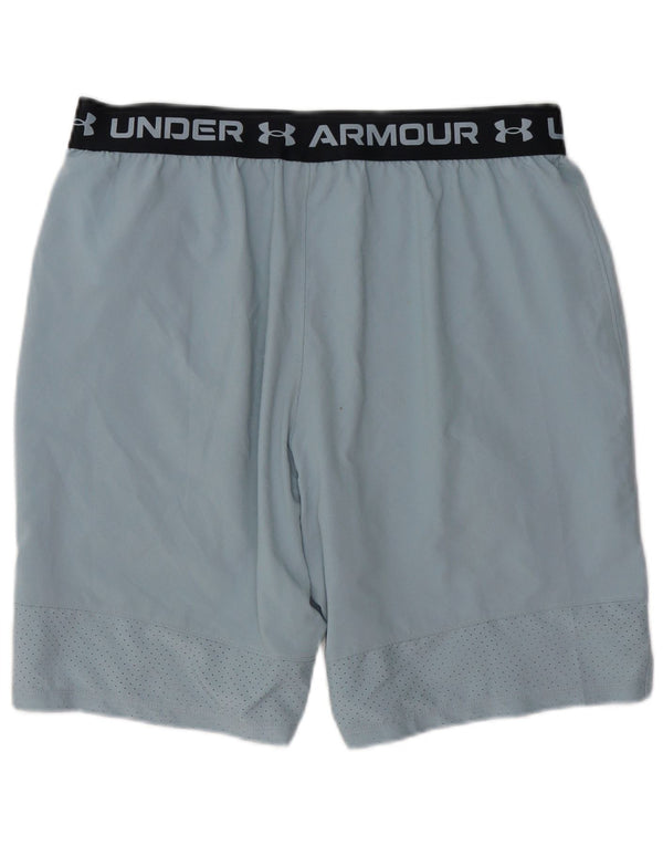 UNDER ARMOUR Mens Graphic Sport Shorts Large  Blue Polyester