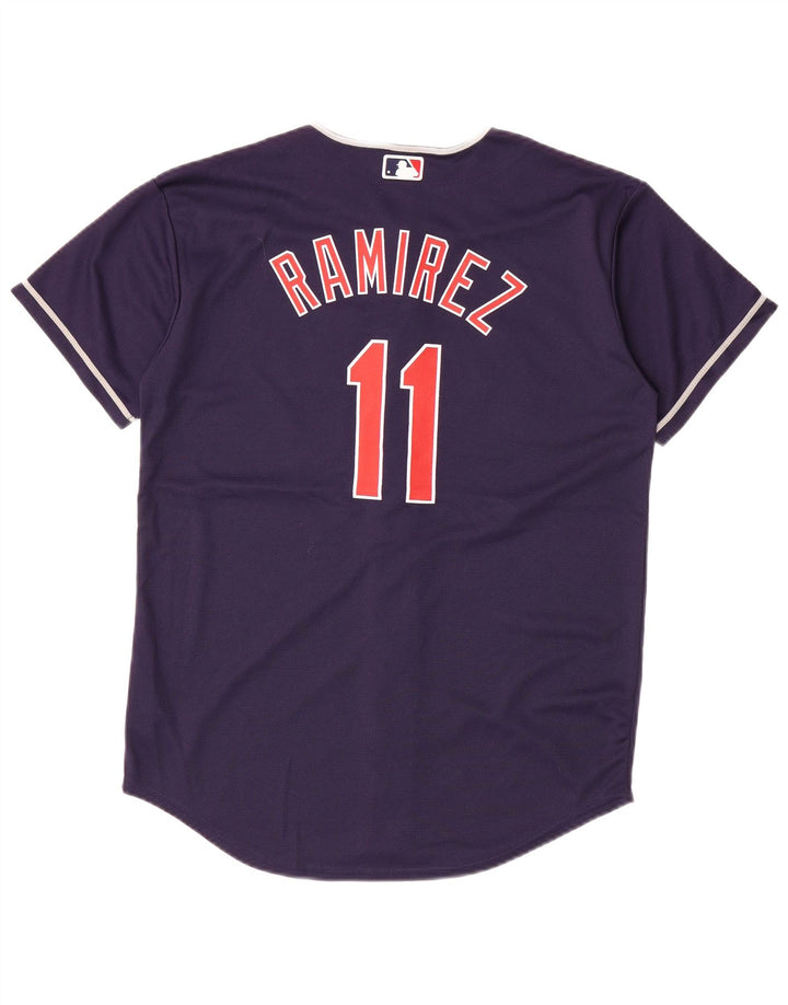 GENUINE MERCHANDISE Boys Indians Jersey Top 14-15 Years Large Navy Blue