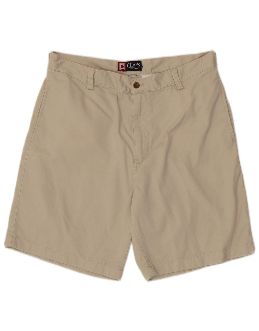 Chaps Mens Chino Shorts W34 Large Beige