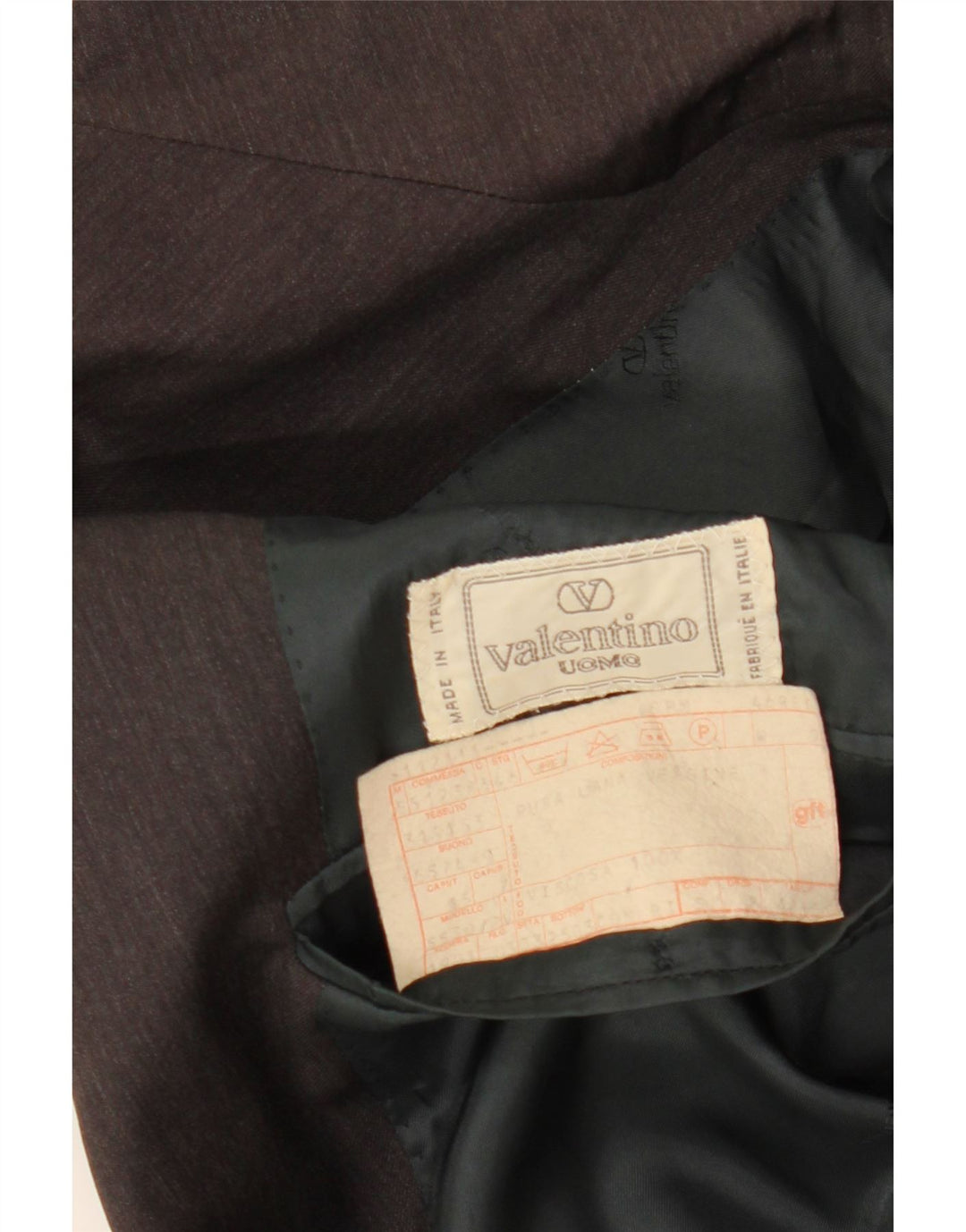 VALENTINO Mens 2 Button Blazer Jacket IT 46 Small Grey Virgin Wool