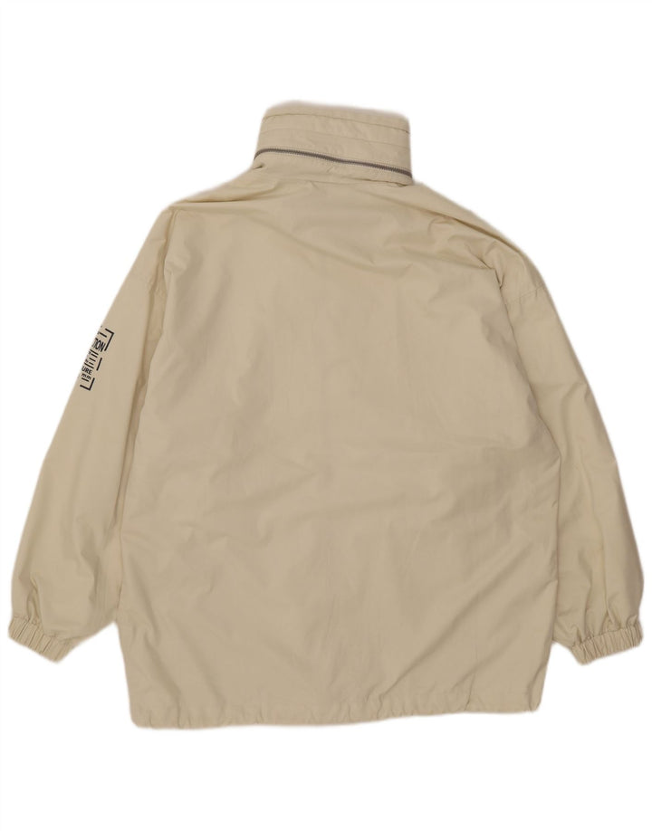 Elho Mens Hooded Loose Fit Rain Jacket UK 36 Small White Polyester