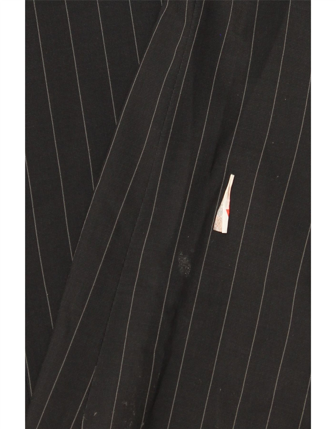Armani Collezioni Mens 3 Button Blazer Jacket IT 52 Large Black Pinstripe