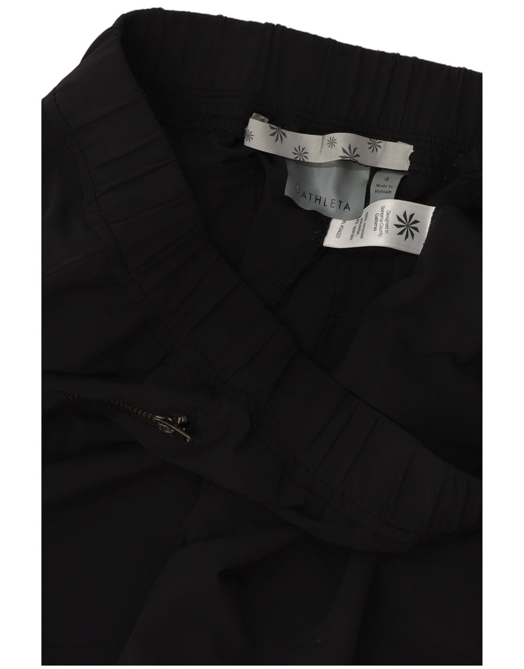 ATHLETA Womens Slim Casual Trousers US 4 Small W28 L28 Black Polyester