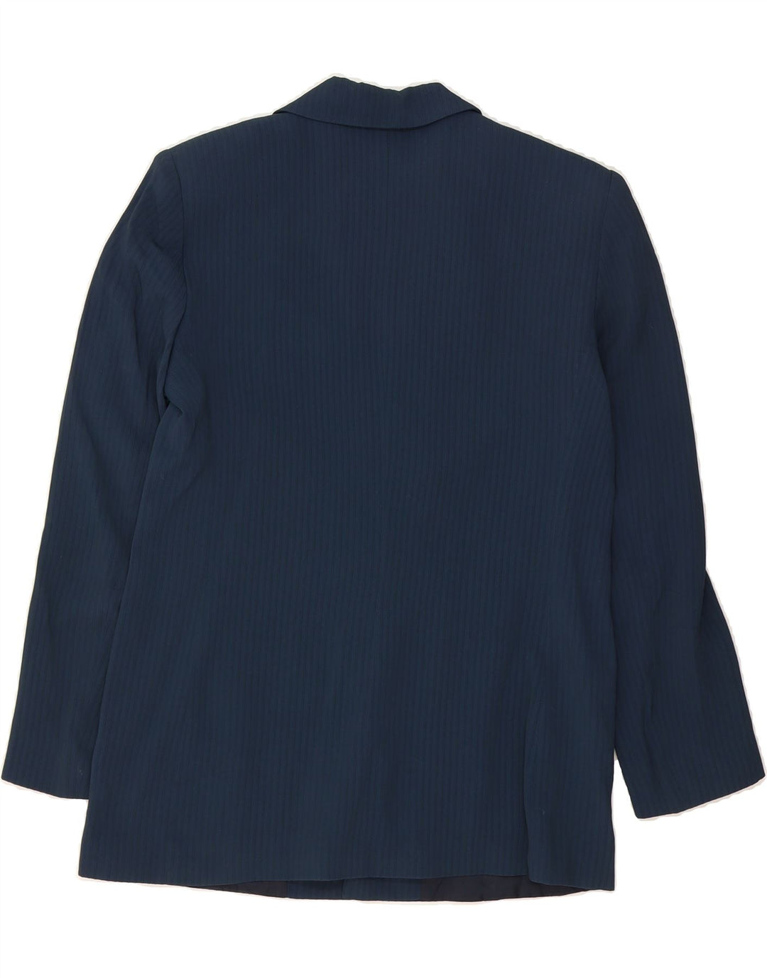 ARMATA DI MARE Womens Blazer Jacket IT 46 Large Navy Blue Pinstripe Vintage Armata Di Mare and Second-Hand Armata Di Mare from Messina Hembry 
