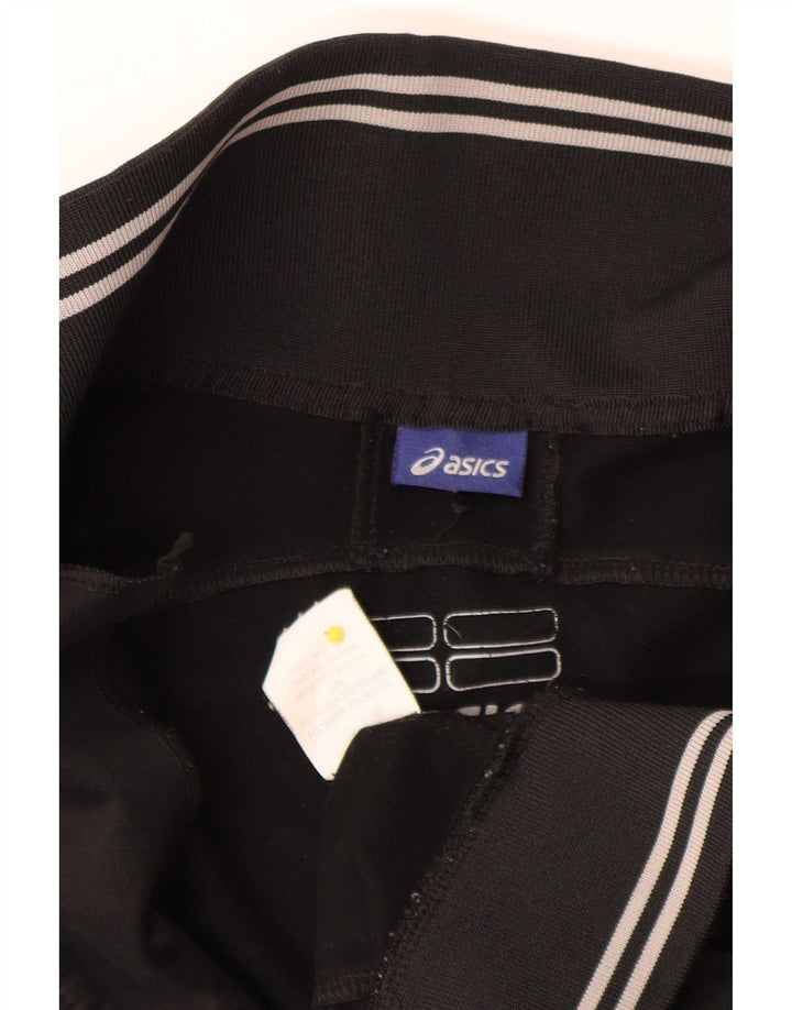 Asics Mens Graphic Tracksuit Top Jacket Small Black Polyester