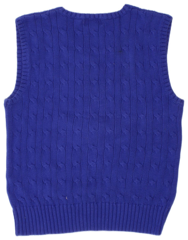 POLO RALPH LAUREN Boys Vest Tank Top 6-7 Years Blue Cotton