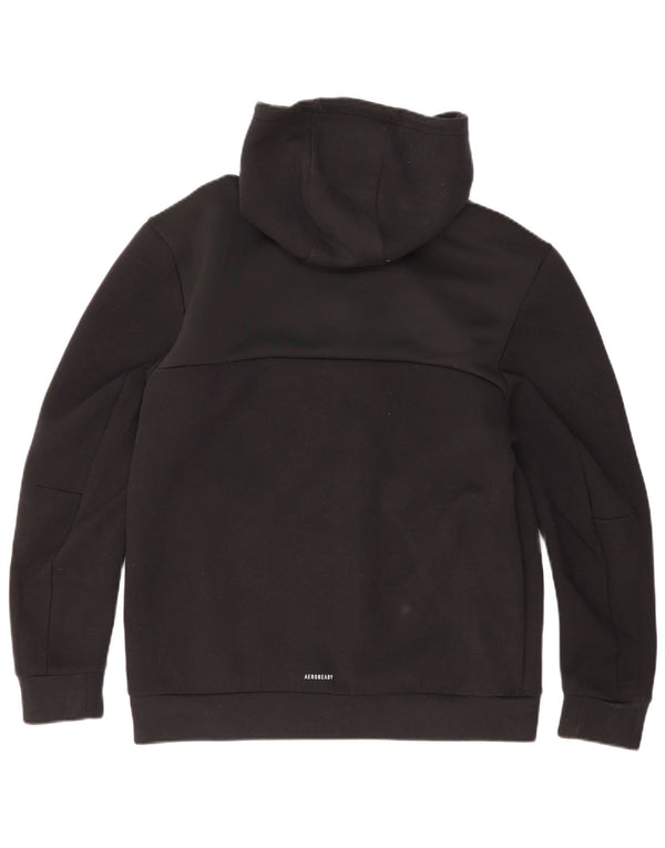 Adidas Mens Aeroready Zip Hoodie Sweater Large Black Cotton