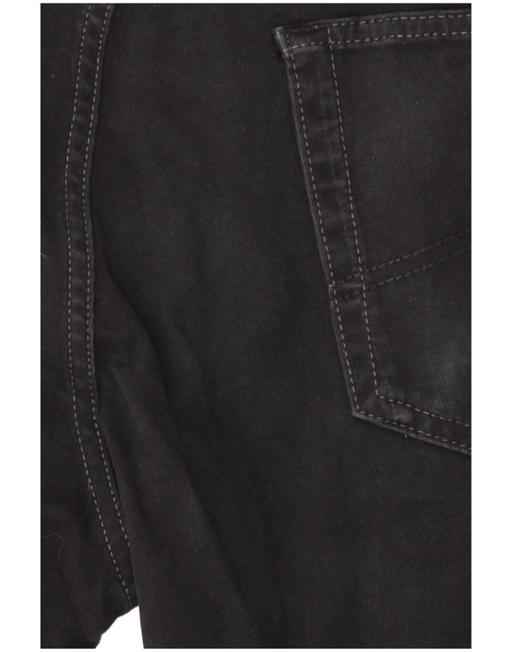 MARLBORO CLASSICS Mens Regular Fit Straight Jeans W36 L34 Black Cotton