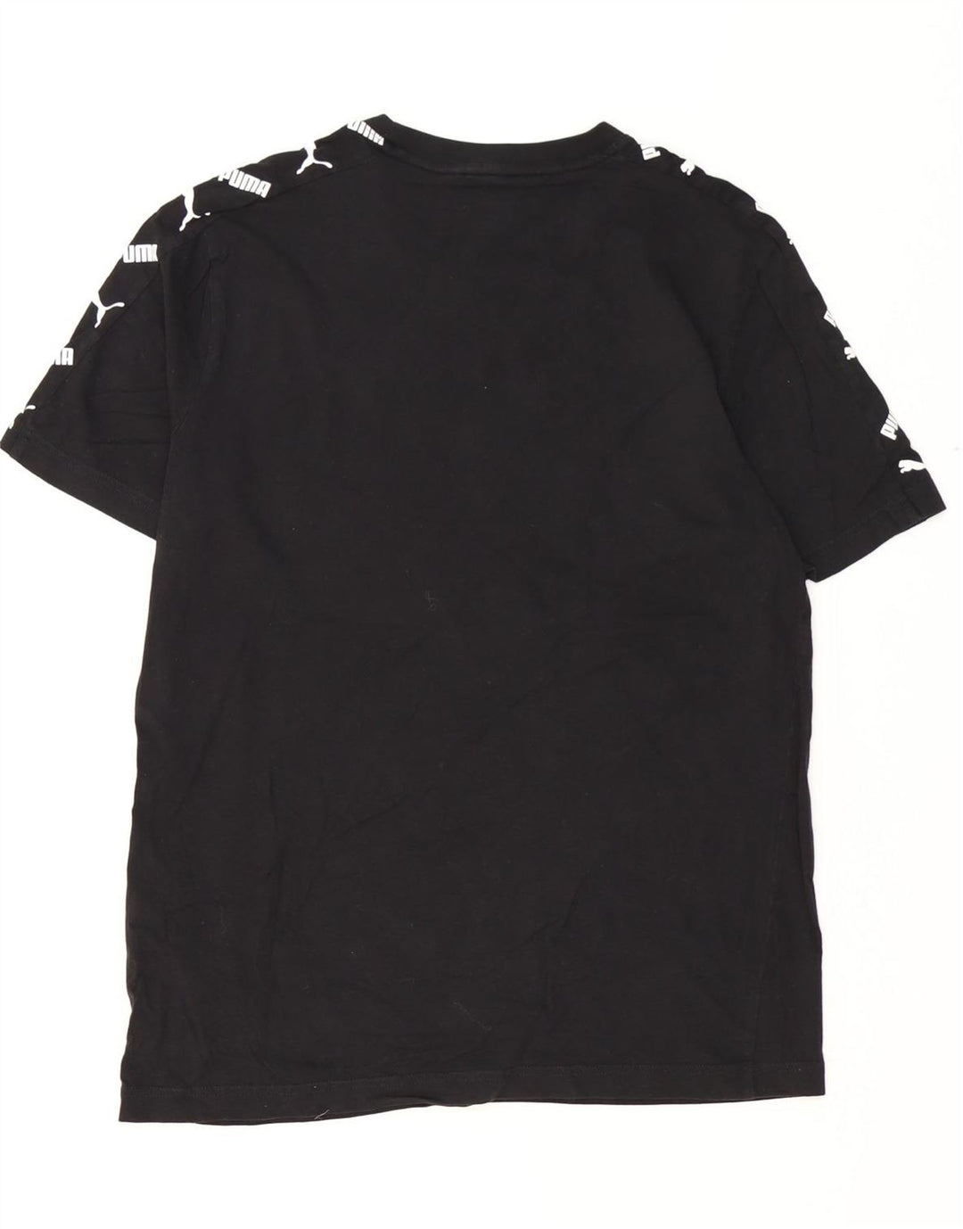 Puma Mens Graphic T-Shirt Top Large Black Cotton