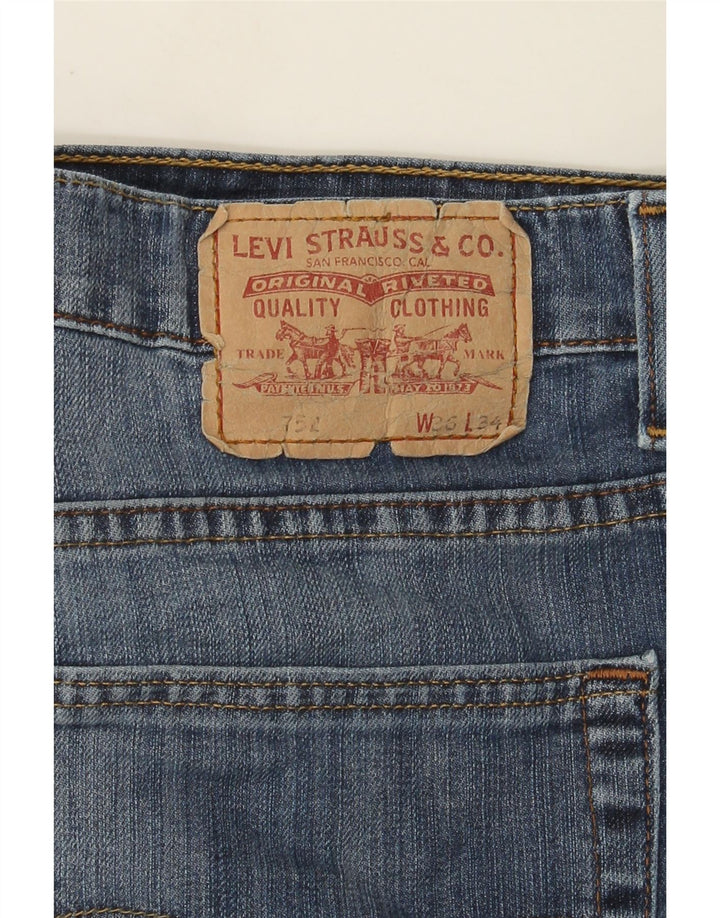 Levi's Mens 751 Straight Jeans W36 L30 Blue Cotton