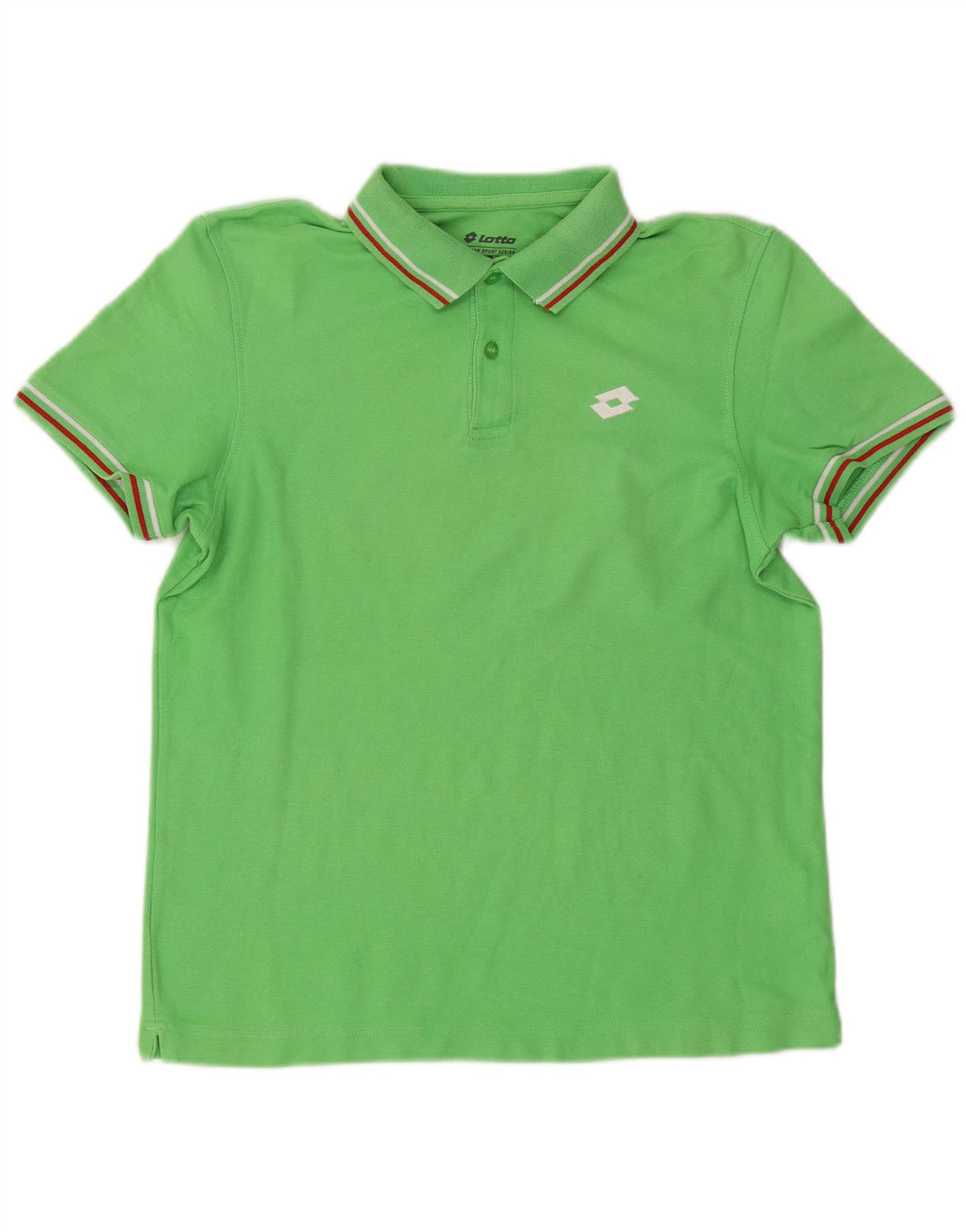 LOTTO Mens Polo Shirt XS Green Cotton