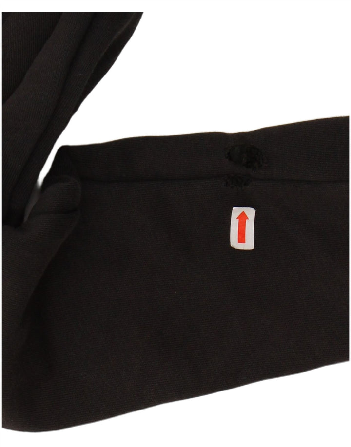 ADIDAS Womens Graphic Zip Hoodie Sweater UK 4/6 XS Black