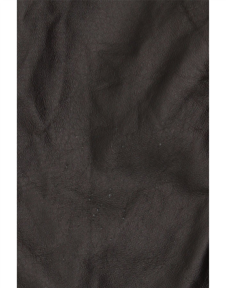 Canda Mens Leather Jacket IT 52 XL Black Leather