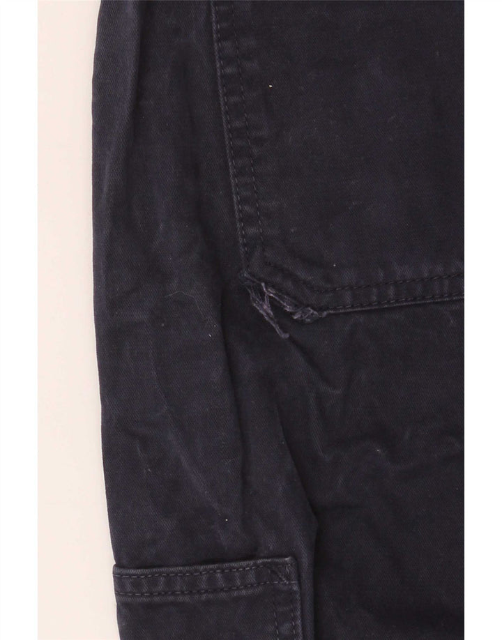 Guess Mens Straight Cargo Trousers W32 L32 Navy Blue