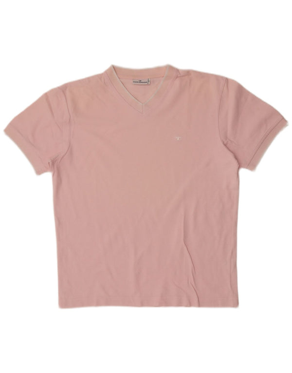 Tom Tailor Mens T-Shirt Top Medium Pink Cotton