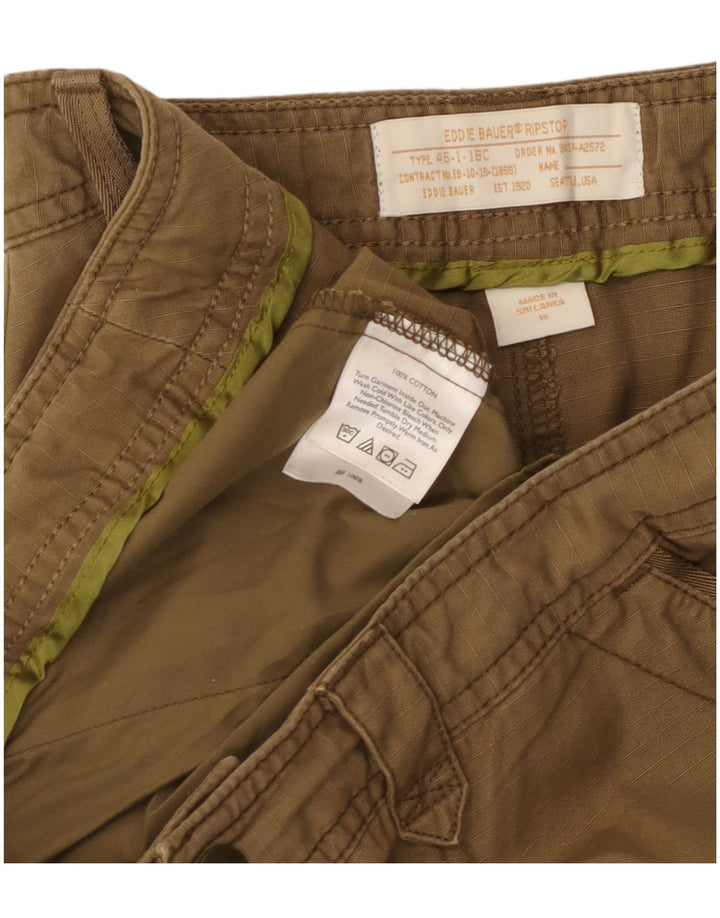 Eddie Bauer Womens Cargo Shorts US 16 2XL W40 Khaki Cotton